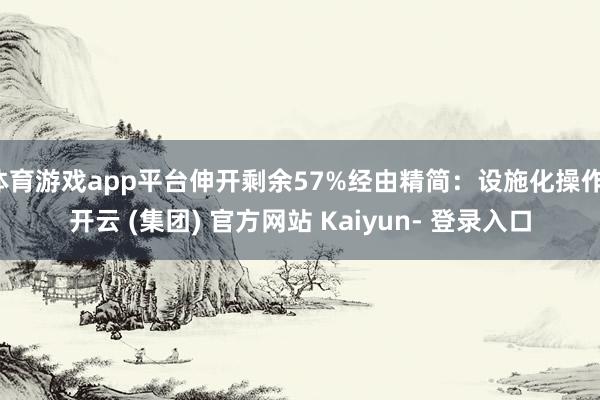 体育游戏app平台伸开剩余57%经由精简：设施化操作-开云 (集团) 官方网站 Kaiyun- 登录入口